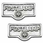 Switch Plate Tag "post Lamp" Name Sign Label Chrome Pack Of 2 Renovators Supply. Fixed Price $27.99.