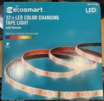 Ecosmart 32 Ft Led Color Changing Tape Light W/remote&power Supply. Fixed Price $29.95.