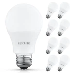 Luxrite A19 Led Light Bulb 8W=60W 3000K 800LM E26 Damp Rated Etl Listed 8-PACK. Fixed Price $16.49.