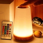 Rgb Night Light 13 Color Changing Touch Remote Dimmable Led Bedside Table Lamp. Fixed Price $22.99.