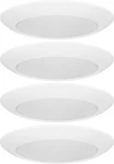 Dimmable 13" Led Disk Lights, 5 Color Temps, 4-PACK, Matte White, Etl Listed. Fixed Price $141.99.