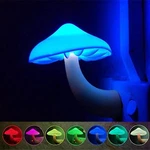 Led Night Mushroom Gradient Sensor Plug-in Wall Lamps Home-decor. Fixed Price $11.39.
