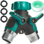 2PCS Garden Hose Splitter Heavy Duty Metal Body For Outdoor Water Tap Use. Fixed Price $26.54.