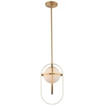 Kalco Lighting 513311NB Lennox Mini Pendant New Brass. Fixed Price $275.00.