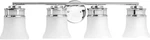 Progress Lighting Cascadia Collection 4-LIGHT Polished Chrome Etched Glass Bath. Fixed Price $171.00.