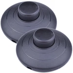 2 Pcs Black Pedal Push Inline Lamp Light On-off Control Footswitch. Fixed Price $10.85.