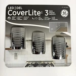 Ge Coverlite Led Nightlight 3 Pack Brushed Nickel Plug In Outlet. Fixed Price $80.00.