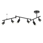 Seeblen 6-LIGHT Black Track Lighting Fixtures Ceiling Flexible Foldable Arm And. Fixed Price $140.55.