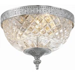 Crystorama 117-8-CH Radley 2 Light Inch Polished Chrome Flush Ceiling. Fixed Price $198.00.