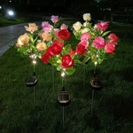 7 Heads Solar Power Rose Flower Lights Outdoor Garden Landscape Yard Lamp Decor. Fixed Price $13.29.