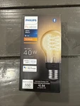 Philips Hue White Filament A19 E26 Smart Led Bulb Bluetooth Alexa Google 550LM. Fixed Price $10.99.