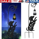 Solar Lantern Stake Light Garden Outdoor Decor Metal Rechargeable Eco-friendly. Fixed Price $47.98.