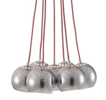 Zuo Modern Kalise Ceiling Lamp Chrome Red 7 Light Fixture New Unused. Fixed Price $159.20.
