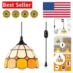 Stylish Vintage Swag Ceiling Lamp - Dimmable Tiffany Pendant For Home Decor. Fixed Price $82.64.