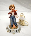 Underwriters Lab Aladdin Portable Ceramic Night Light Boy Singing With Songbook. Fixed Price $15.99.