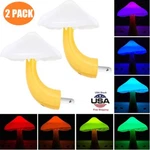 2 Mushroom Led Night Romantic Sensor Plug-in Wall Lamps 7 Color. Fixed Price $10.11.