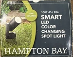 Hampton Bay Smart Led Color Changing Outdoor Spot Light (low Voltage). Fixed Price $35.00.