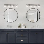 Design House Millbridge 4-LIGHT Stainless Steel Vanity Satin Nickel. Fixed Price $128.43.