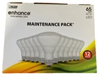 Feit Electric 65 W Led Enhance Vivid Natural BR30 Light Bulbs-dimmable (12-PACK). Fixed Price $15.00.