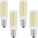 Lxcom Lighting 10W E12 Led Corn BULB(4 Pack)- Clear, Daylight White. Fixed Price $25.78.