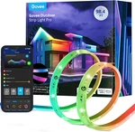 Outdoor Led Strip Lights Rgbic With Warm And Cold White, 98.4FT 2.4G Wifi Smart. Fixed Price $316.99.