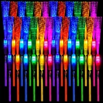 60 Pack Fiber Optic Glow Wands Led Light Up Sticks For Party Favors. Fixed Price $78.36.