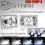 H4651 H4652 H4666 H4656 4X6 Head Light Diamond Glass Housing Lamp Chrome Hid (b). Fixed Price $62.89.