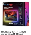 Brand New Govee Smart Led Tv Backlight (55 65 ) App + Voice Control!. Fixed Price $60.00.