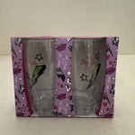 Betsey Johnson Highball Glasses Set Of 2 Lightning Bolts Stars Rock Roll New. Fixed Price $13.50.
