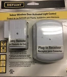 Defiant Indoor Wireless Activated Light Control. Fixed Price $10.00.