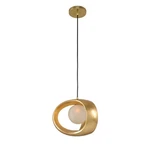 New Kalco Calistoga 12 Inch Mini Pendant Gold Leaf 302350GL - Fast Shipping. Fixed Price $129.99.