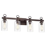 Chloe Lighting Exton Transitional 4 Oil Rubbed Bronze Bath Vanity.... Fixed Price $110.73.