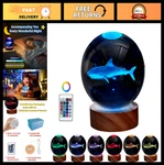 3D Crystal Shark Lamp - Lifelike Led Night Light, 16 Color Changing, Dimmable Re. Fixed Price $33.99.