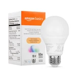 Amazon Basics Smart A19 Led Light Bulb, Dimmable Soft White (2700K), 7.5W (60W. Fixed Price $8.49.