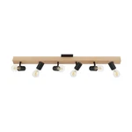 Eglo 204198A Kingswood 6 Light 38"W Fixed Rail Ceiling Fixture - Brown. Fixed Price $107.90.