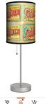 Lamp-in-a-box Birch Beer Root Table Shade With Silver Metal Base. Fixed Price $124.95.