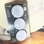 Ecolight Tap 3-PACK Puck Lights, Sealed, Brand New. Fixed Price $25.00.