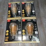 Globe 73193 Vintage Edison Led Bulb 60W Equiv ST19 Dimmable Amber Light QTY.4. Fixed Price $17.95.