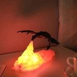 Dragon Fire Lamp Led Night Light Fantasy Decor Glowing Flame Table. Fixed Price $34.99.