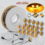 25 Pack Amber 3/4" Marker Light Led W/plug For Freightliner Cascadia 122SD M2 S2. Fixed Price $49.98.