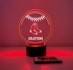 Boston Red Sox Night Light Up Lamp Sports Fan Baseball Led Personalized Free!. Fixed Price $19.99.