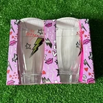 Betsey Johnson Set Of 2 Pint Glasses Rock N' Roll Lightning Bolt & Stars New. Fixed Price $20.00.