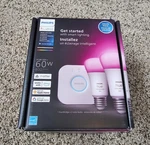 Philips Hue Smart Light Bulbs Starter Kit With 2X 60W And Bridge. Fixed Price $70.00.