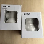 Pair Of Ikea Hektar Pendant Ceiling Lamp 9INCH 22CM Steel White Modern New. Fixed Price $25.00.