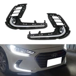 Kdm Style Lower Bumper Led Daytime Running Lights For 2017-2018 Hyundai Elantra. Fixed Price $123.09.