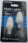 Philips White Night Lights 7 Watt Bulbs Pack Of 2 Brand New Free Shipping. Fixed Price $8.99.