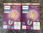 Lot Of 2- Philips 567222 40W A15 Smart Wi-fi Edison Led Bulb Tunable White 2700K. Fixed Price $19.50.