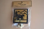 Lodge Bear Night Light By Park Designs W/ Bulb On/off Switch Cabin Nature. Fixed Price $19.99.