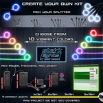 Neon Led Light Glow El Wire 2 3 4 Splitter + Control String Rope - 5.0MM Thick. Fixed Price $13.95.