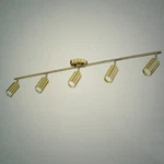 Femila 43.7 Track Lighting Kit, 3000K GU10 Led Bulbs (included), Brushed Gold. Fixed Price $99.95.